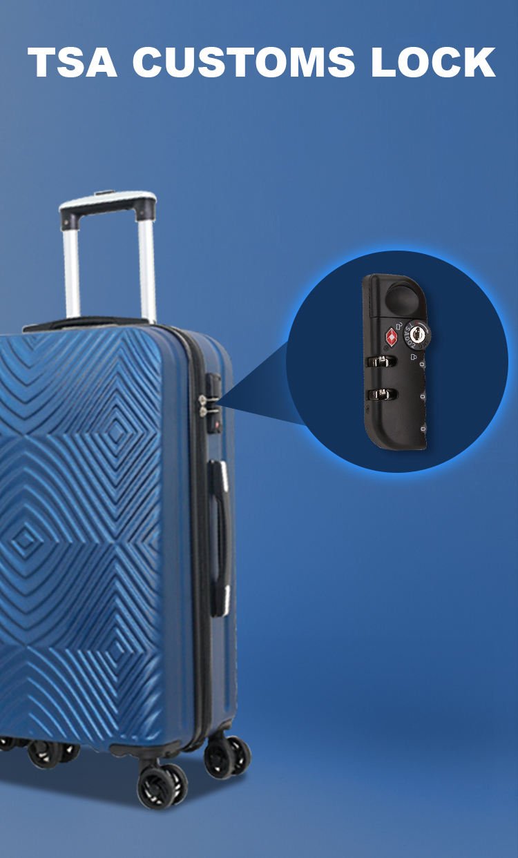 28 Inch Travel Luggage Large Multi-Color Luxury Suitcase Durable PP ABS Trolley Bag - Image 3