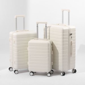 20/24/28-inch Luggage Set ABS+PC Hard-shell Universal Wheels Waterproof and Wear-resistant Suitcase with Expandable Cup Holder