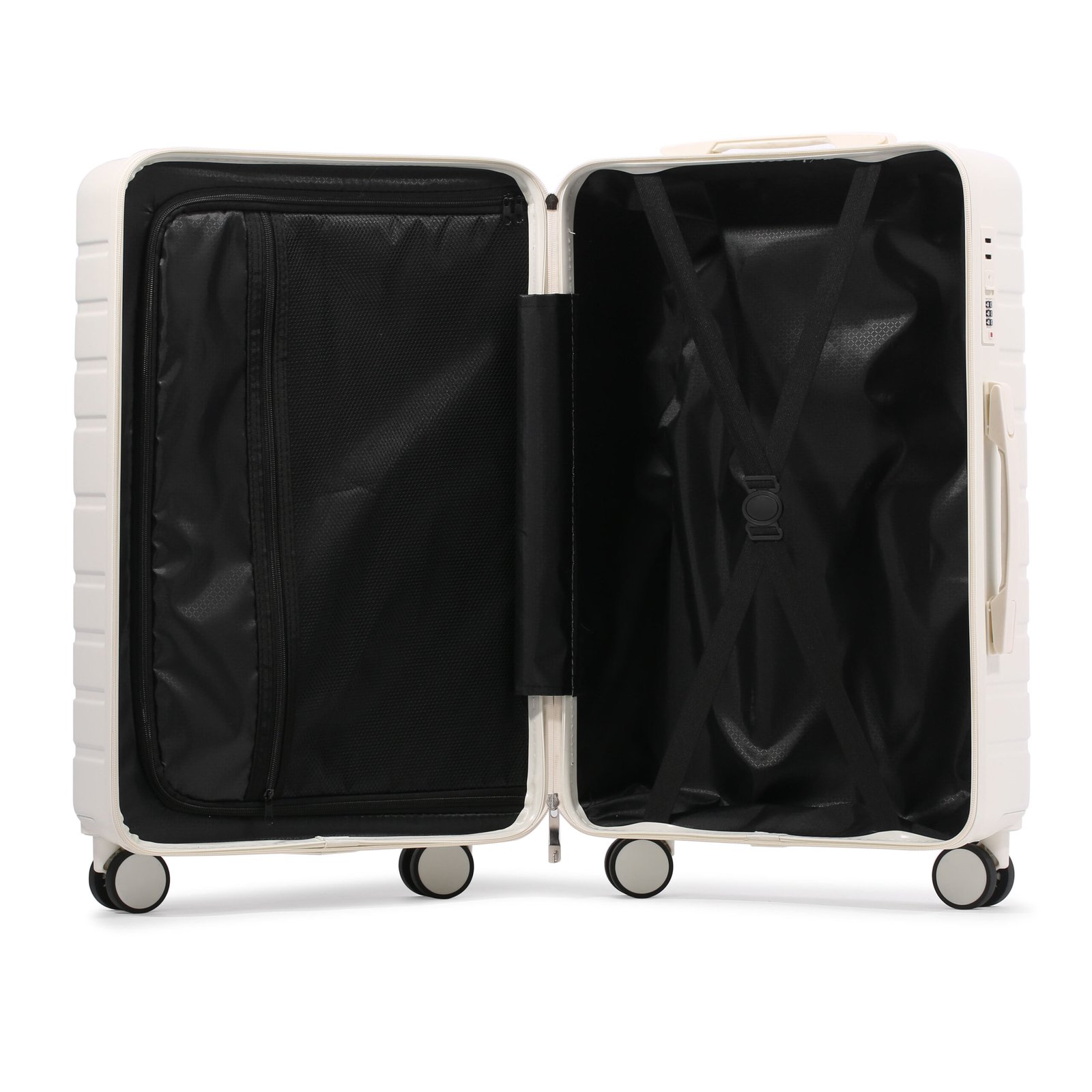 20/24/28-inch Luggage Set ABS+PC Hard-shell Universal Wheels Waterproof and Wear-resistant Suitcase with Expandable Cup Holder - Image 4