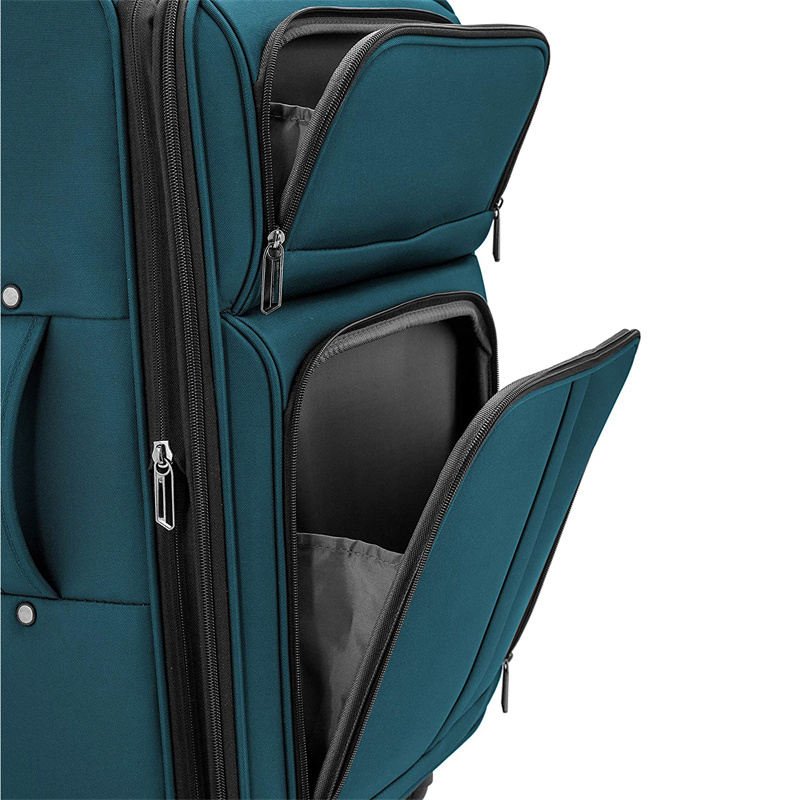 Softside Upright Luggage Set Journey Carry-On Expandable Suitcase Trolley Luggage Set With Spinner Wheels 22Inch - Image 2