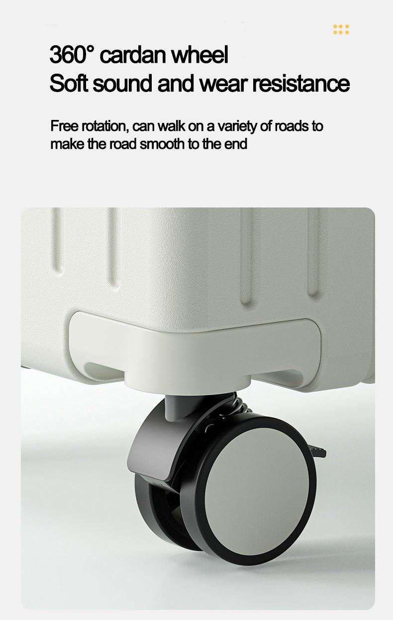 Aluminum Frame Lightweight Hard case ABS Carry-ons Suitcase Abs Bag Set Summer Luggage Set Long Journey Luggage - Image 4